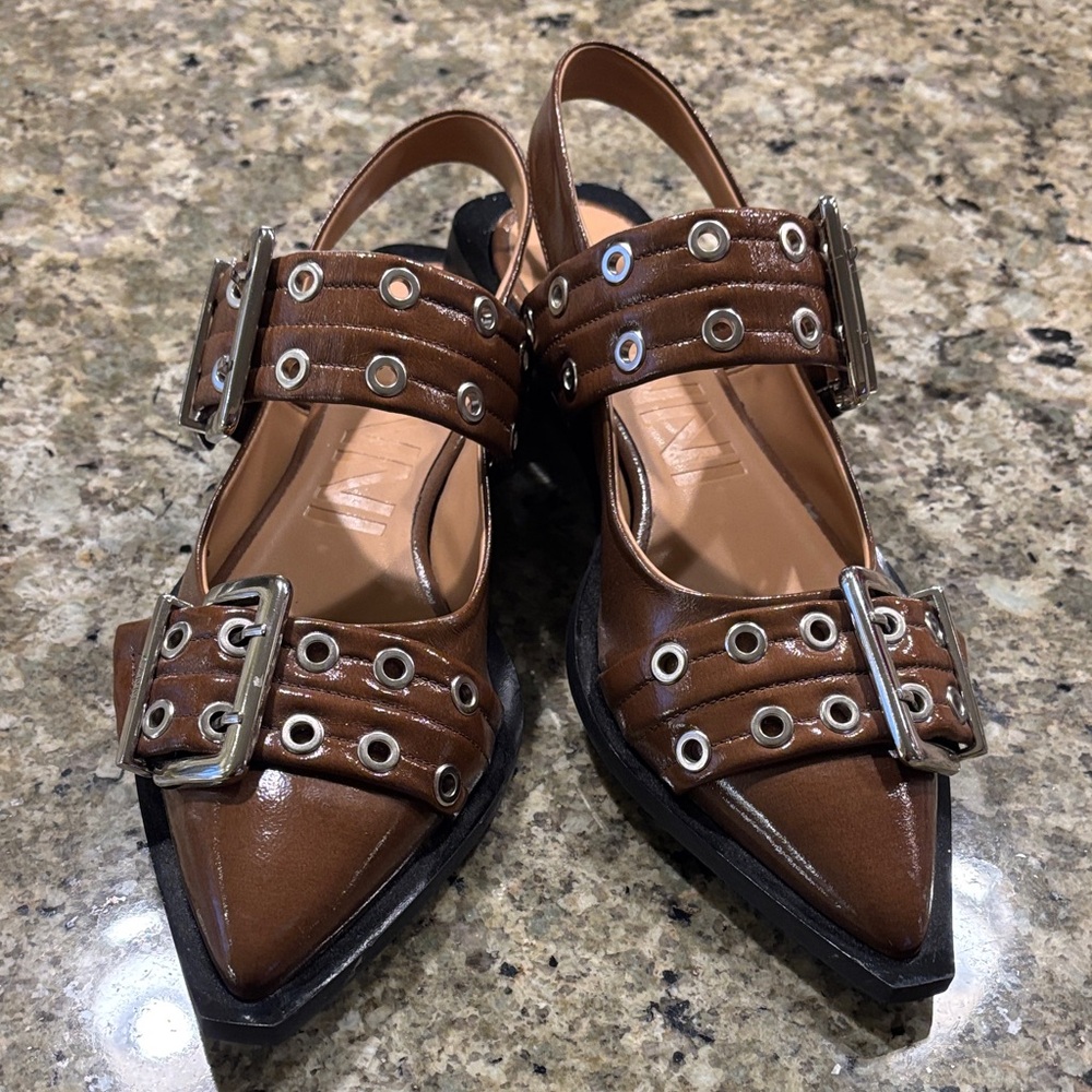 Ganni “ballet flats”